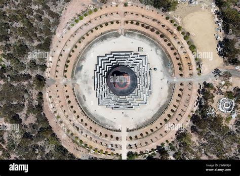 Aerial View Of The Great Stupa Of Universal Compassion Stock Photo Alamy