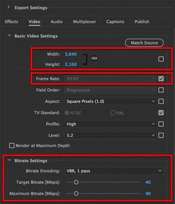 Best Premiere Pro Export Settings For Youtube In 2020