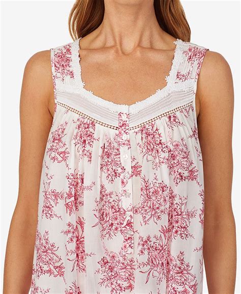 Eileen West Floral Print Cotton Ballet Nightgown Macys