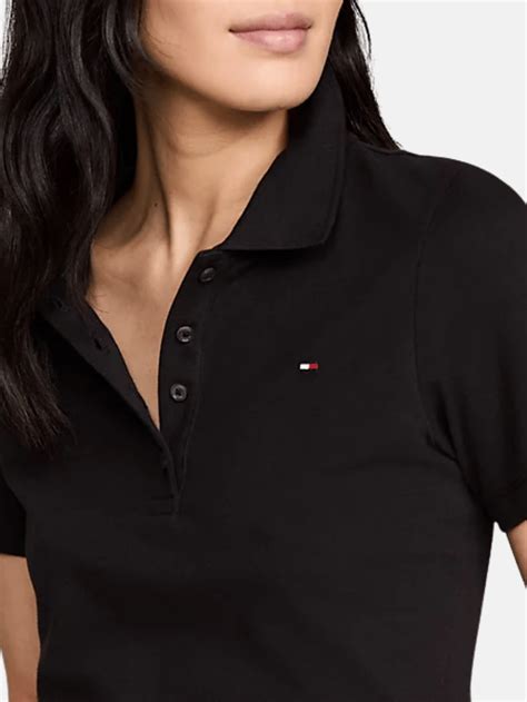 Tommy Hilfiger 1985 Slim Pique Polo Ss Polospiel Für Frauen Nencini