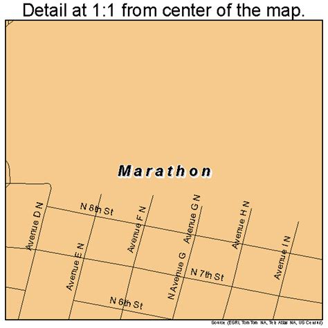 Marathon Texas Street Map 4846572