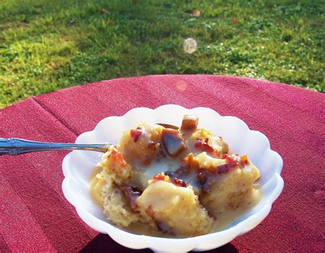 Bacon and Fig Bread Pudding