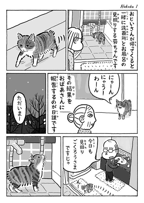 「🐇あけましておめでとうございます 今年もどうぞよろしくお願いいたします 」湊文『猫の菊ちゃん』の漫画