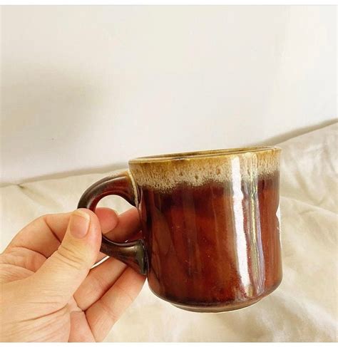 Brown And Speckled Coffee Mug Etsy