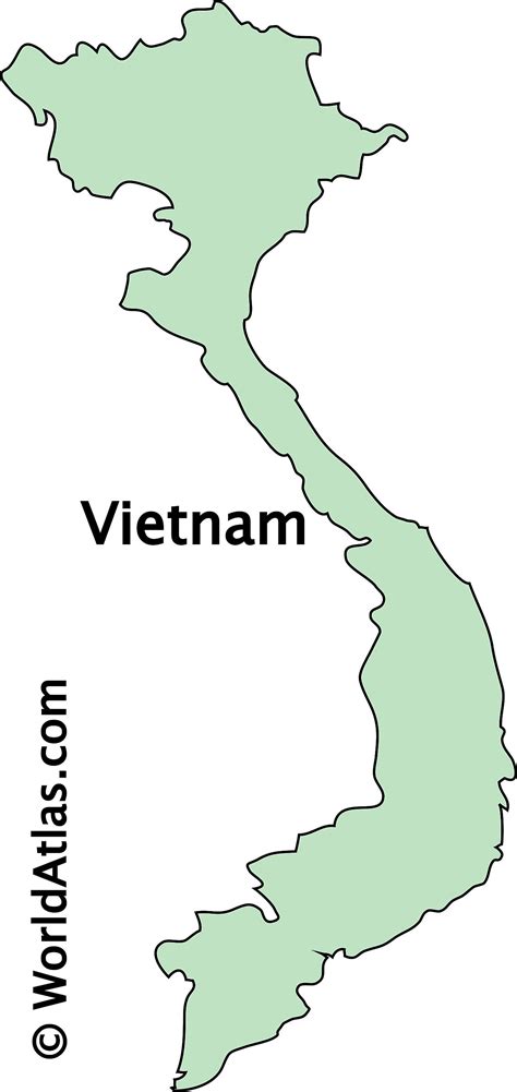 Printable Map Of Vietnam