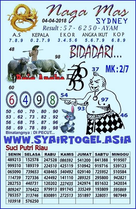 Prediksi Angka Naga Mas Hk Togel Kamis