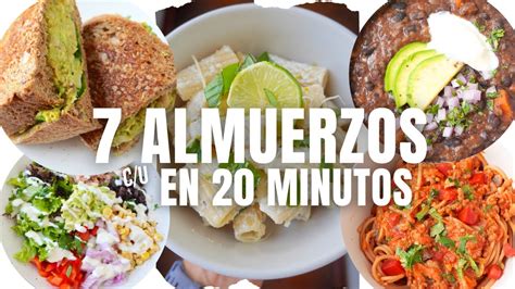 Una Semana de Almuerzos en 20 minutos para días Ocupados Saludable