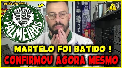 Not Cia Urgente Palmeiras Confirmou Agora Veja Os Detalhes