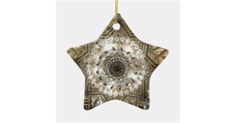 'Crystal' Star Ornament (Silver/Gold) | Zazzle