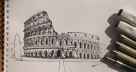 How to draw The Colosseum| easy ( step by step ) 2021| - YouTube ...