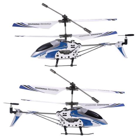 Syma S105G Mini Alloy 3 Channel RC R C Helicopter With Gyro Blue