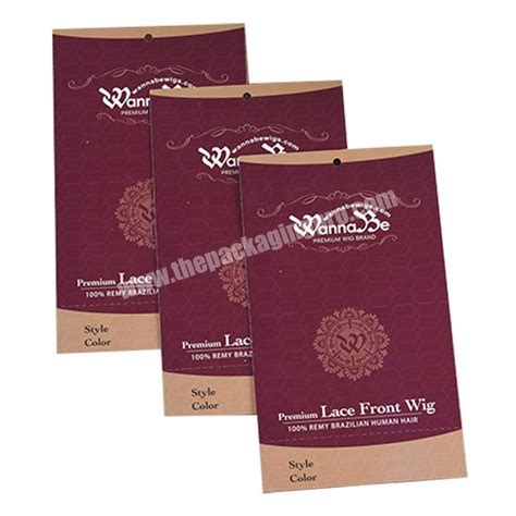 Custom Brand Logo Print Labels And Tags For Hair Bundle Wraps And