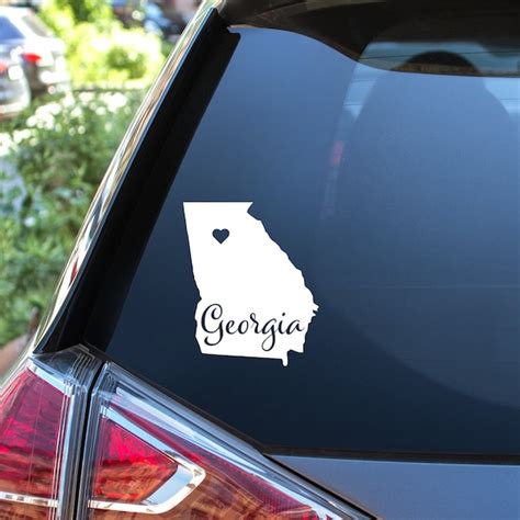 Georgia Vinyl Decal Etsy