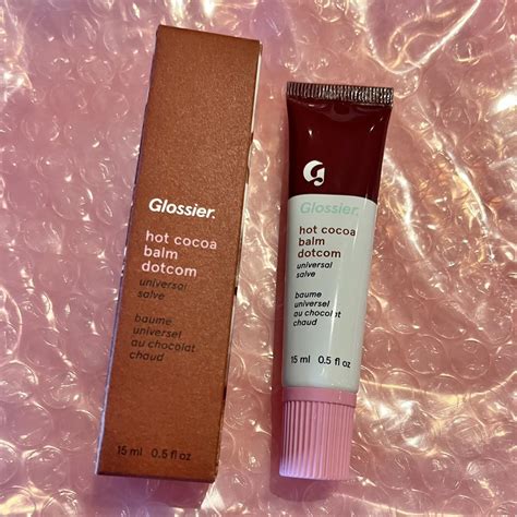 Glossier Hot Cocoa Balm Dot Lip Balm Depop