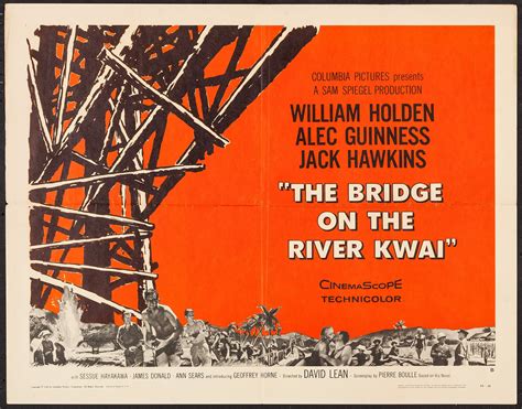 The Bridge On The River Kwai Columbia 1958 Half Sheet 22 X Lot