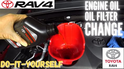 Toyota Rav Xle Engine Oil Oil Filter Change Do It Yourself