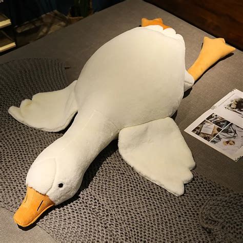 190cm Giant Long Plush White Goose Toy Stuffed Lifelike Big Wings Duck