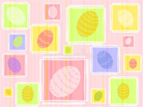 Fondo Colorido Del Modelo De Los Huevos De Pascua Stock De Ilustraci N