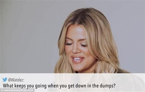 Khloe Kardashian Promotes Her Book Strong Looks Better Naked During Q A Session Daily Mail Online
