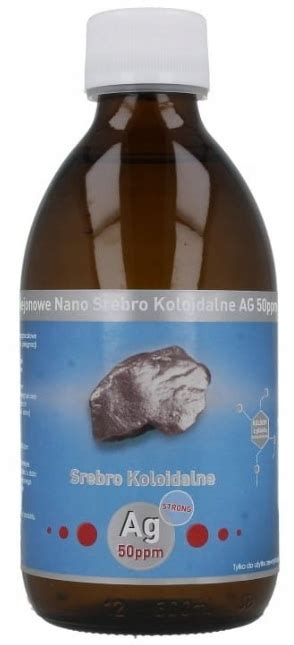 Niejonowe Nano Srebro Koloidalne AG 50 PPM 300 Ml 13269299063 Allegro Pl