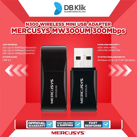 Jual Usb Wireless Adapter Mercusys Mw300um N300 Mini 300mbps Shopee Indonesia