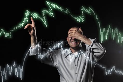crise financeira imagem de stock imagem de linha azul