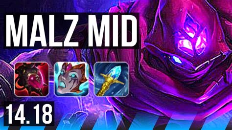 Malzahar Vs Gragas Mid Rank Malz Dominating Br Master