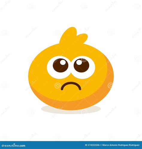 Vector Emoji Cute Pleading Face Illustration Isolated Stock Vector