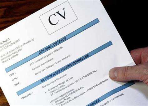 Comment Faire Un CV Efficace