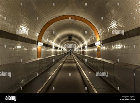 Old Elbe Tunnel Hamburg Germany Stock Photo Alamy