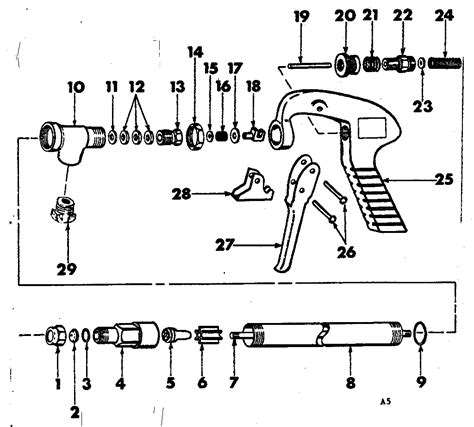 Spray Gun Diagram Parts