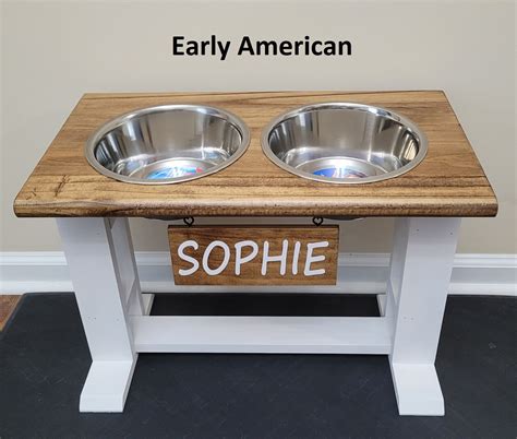 Personalized Dog Bowl Stand Etsy