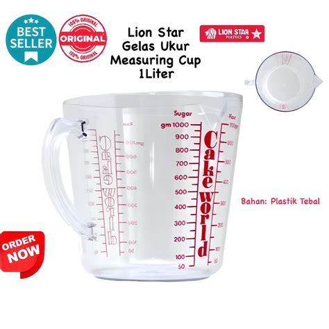 Jual Bisa Cod Promo Gelas Ukur Takaran Super Measuring Cup Lion Star