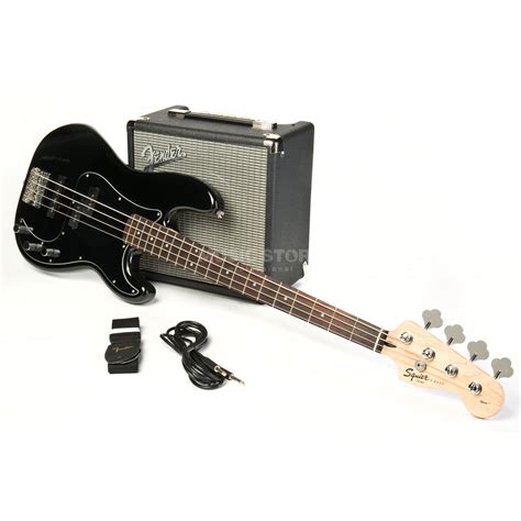 Fender Squier Affinity Series Precision Bass Pj Rw Pack Black Dv247