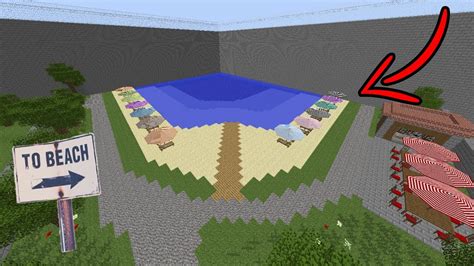 Я построил ПЛЯЖ в моем Городе Жителей в Minecraft - YouTube