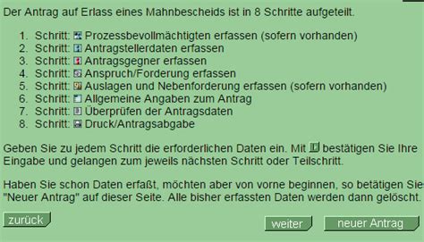 Mahnbescheid Online Beantragen