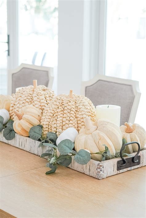 Fall Pumpkin Centerpiece - Fashionable Hostess