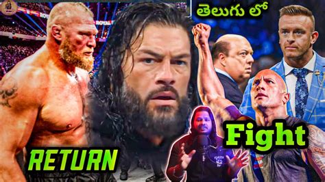 What Roman Reigns Vs The Rock At Saudi Arabia Brock Lesnar Returns Finally Roman Vs Codywm 40