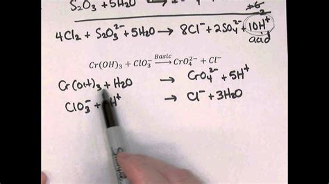 Balancing Redox Reactions With Half Reaction Method YouTube