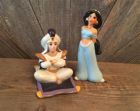 Vintage Aladdin Figurines 90's the Disney Store Exclusive Aladdin and ...