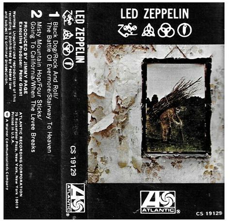 Led Zeppelin Led Zeppelin Iv Zoso Atlantic Cs Cassette