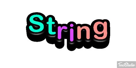 String Word Animated GIF Logo Designs