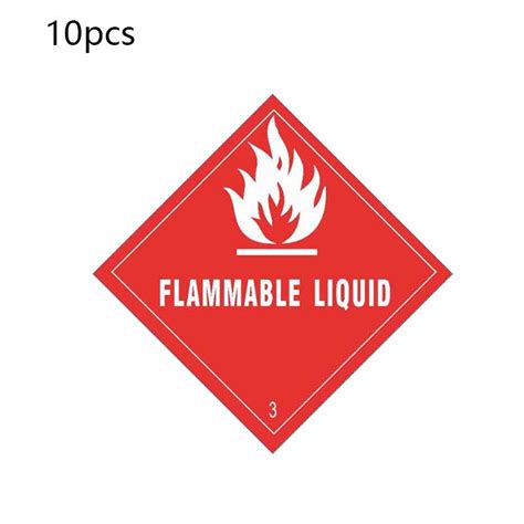 10PCS Stiker K3 Stiker Simbol Stiker B3 Stiker Flammable Liquid