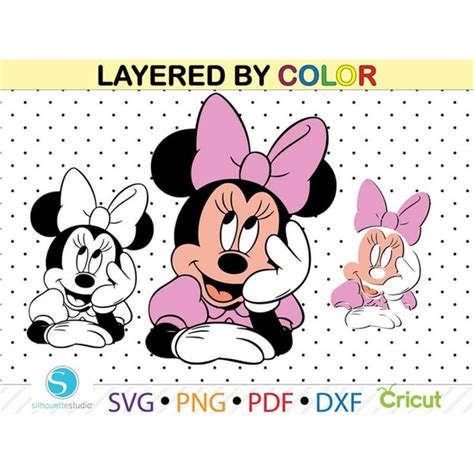 Minnie Mouse Svg Minnie Mouse Clipartminnie Mouse Layered Inspire