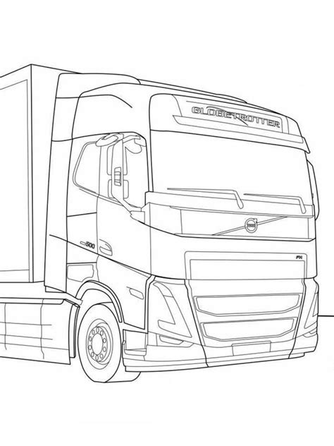 Volvo Globetrotter Coloring Page Funny Coloring Pages The Best Porn