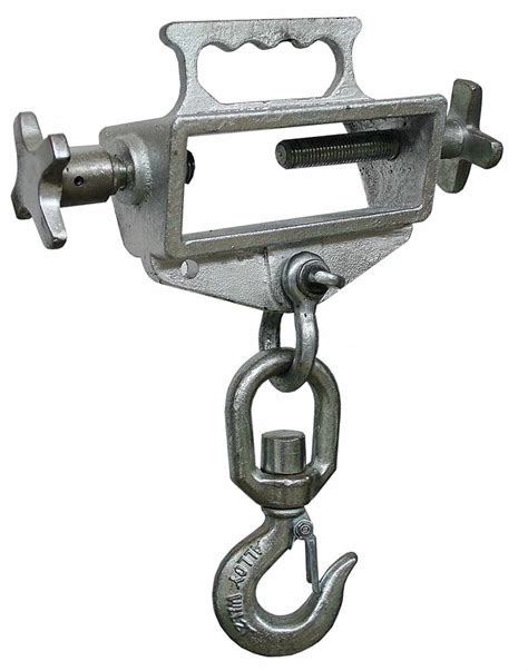 Grainger Approved Single Fork Single Swivel Hook Zinc Plated Cast