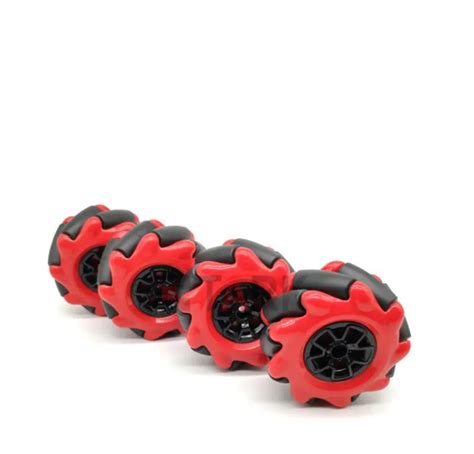 Mecanum Wheel Omnidirectional Wheel Mm K Red Set Of Otronic