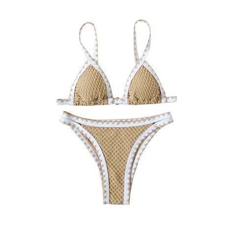 Arnsht Women S Triangle Bikini Piece Swimsuit Tie Back High Cut Bathing Suit Summer Fashion