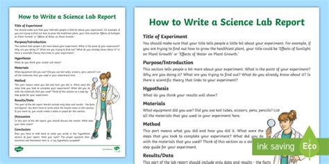 How To Write A Science Lab Report Teacher Made