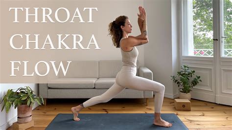 Throat Chakra Yoga Vinyasa Flow | 50 Min Chakra Yoga Class - YouTube